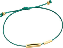 Esprit ESBR00741521 Mini - Armband - Textiel - Groen en goudkleurig - 21 cm