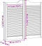 vidaXL - Draaideuren - louvre - design - 2-Paar - 90x80 - cm - massief - grenenhout