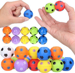 Partizzle 32x Mini Voetbal Fidget Spinners Pakket - Uitdeelcadeautjes - Grabbelton Toys Traktatie
