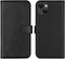 Selencia iPhone 13 - Echt Lederen Bookcase - 3 Pashouders - Zwart