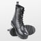 PS Poelman SATURNO - Veterboots - Chunky plateauzool 4,5 cm - Zwart - Maat 42