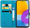 iMoshion Hoesje Geschikt voor Samsung Galaxy M52 Hoesje Met Pasjeshouder - iMoshion Mandala Bookcase - Turquoise