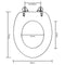 vidaXL - Toiletbril - simpel - ontwerp - MDF - wit