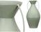 Vaas 22 x 43 x 22 cm Groen Staal (4 Stuks)