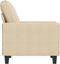 Fauteuil 60 cm stof crèmekleurig