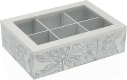 Box for Infusions Versa Palmboom Hout 17 x 7 x 24 cm