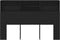 vidaXL - Hoofdbord - Kast - in - Zwart - Eiken - - - 160x19x103,5 - cm - Gemaakt - van - Gerecycled - Hout
