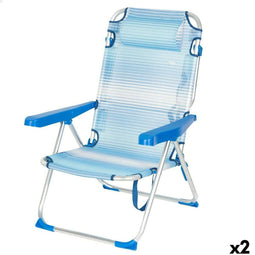 Strandstoel Aktive 48 x 90 x 60 cm (2 Stuks)