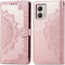 iMoshion Hoesje Geschikt voor Motorola Moto G53 Hoesje Met Pasjeshouder - iMoshion Mandala Bookcase - Rosé Goud