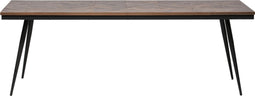 BePureHome Rhombic Eettafel - Hout/Metaal - Naturel - 76x220x90