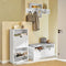 SoBuy FSR87-K-W - Schoenenkast - 2 Kleppen - Wit