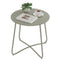 eSituro Ronde Tuin- en Balkon Tafel - Ø48 x H45 cm - Metaal Grijs