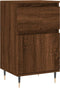 vidaXL - Dressoir - 40x35x70 - cm - bewerkt - hout - bruin - eikenkleur