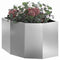 Hoek Plantbak Zilver 45 x 45 x 35 cm Gegalvaniseerd staal