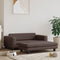 vidaXL - Hondenmand - met - verlengstuk - 100x50x30 - cm - kunstleer - bruin
