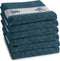 DDDDD Bees Keukendoek - Set van 6 - Jacquard geweven - 50x55 cm - Petrol (6 stuks)