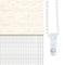 vidaXL - Zebra - rolgordijn - 90x200 - cm - stofbreedte - 85,9 - cm - marmerbeige