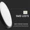 V-TAC VT-8630SRD-S-B - LED Ronde Plafondlamp - Samsung LED-chip met sensor - Zwart - 36W - 3820 Lumen - 4000K - 420MM