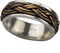 Keltische Knoop - 925 Zilveren Ring met Brons - Bewegende Ring - Maat 59 (R156.59)