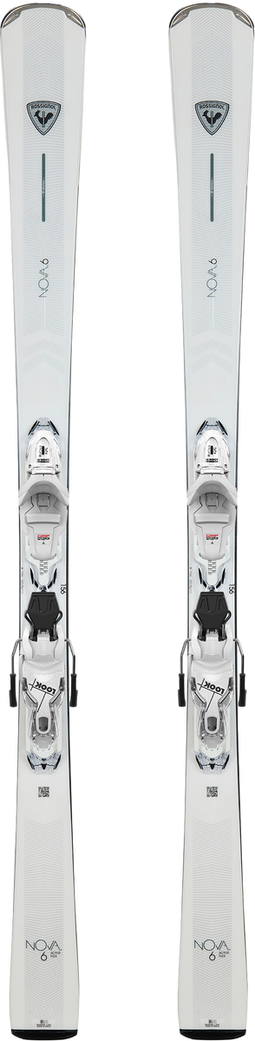 Rossignol Nova 6 - Piste ski's - Inclusief Look Xpress W 11 GW B83 bindingen - Wit/zwart (156 cm)