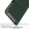 Selencia Hoesje Geschikt voor Samsung Galaxy S21 FE Hoesje Met Pasjeshouder - Selencia Echt Lederen Bookcase - Groen