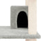 vidaXL - Kattenmeubel - met - sisal - krabpalen - 162 - cm - donkergrijs