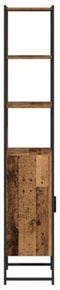 vidaXL - Badkamerkast - Oude - Hout - 33x33x185,5 - cm - Ingenieuw - Hout