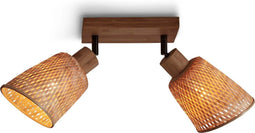 GOOD&MOJO Plafonniere Java - Bamboe - 28x15x24cm -