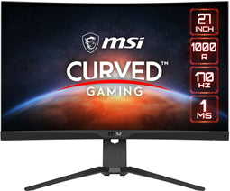 MSI G272CQP - Gaming Monitor - 27" 2560x1440 170Hz VA Gebogen - Zwart
