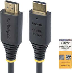Startech.com HDMI 2.0 Kabel - 1m - 4K 60Hz/1440p 144Hz HDR10/HDCP 2.2/ARC 18Gbps Zwart