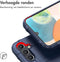 iMoshion Hoesje Geschikt voor Samsung Galaxy A14 (4G) Hoesje Siliconen - iMoshion Rugged Shield Backcover - Donkerblauw