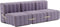 ambivalenz modulaire bank curt – 6 modules – lila