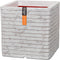 Capi Europe - Bloempot vierkant Row NL - 30x30 - Ivoor - Opening Ø24 - Bloempot voor binnen en buiten - Levenslang garantie - Breukbestendig - 100% Recyclebaar - CO2 Neutraal geproduceerd - KRWI902