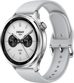 Xiaomi Watch S4 41 mm aluminium kast met fluorelastomeer bandje zilver