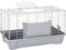 vidaXL - Dierenhok - kleine - dieren - 58x32x31 - cm - polypropeen - en - metaal - grijs