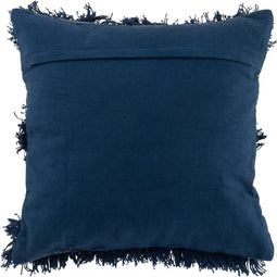 J-Line kussen Boord Spiegel - katoen - blauw