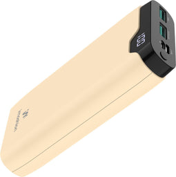 iMoshion® Powerbank 20000 mAh - Snellader & batterij LED-display - USB A, USB C & Micro USB - Geschikt voor o.a. iPhone & Samsung - 18 Watt - Geel