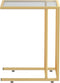vidaXL - Computer - bijzettafel - 50x35x65 - cm - gehard - glas - zwart