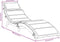 vidaXL - Ligbed - met - kussen - massief - acaciahout - taupe