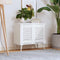 vidaXL - Kastdeuren - louvredesign - 2 - st - 39,5x29,5 - cm - wit
