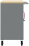 vidaXL - Gereedschapskast - op - Wielen - met - Vergrendeling - Rood - 75x45x85 - cm - Staal