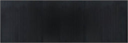 vidaXL - Vloerkleed - rechthoekig - 100x300 - cm - bamboe - zwart