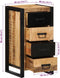 vidaXL - Ladekast - 40x40x75 - cm - massief - ruw - mangohout