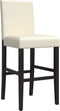 vidaXL - Barstoelen - 2 - st - massief - rubberhout - en - kunstleer