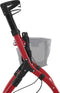 Aluminium Rollator Active - Binnenrollator - Opvouwbaar - Bordeauxrood