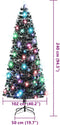 vidaXL - Kerstboom - met - LED - en - standaard - 240 - cm - glasvezel