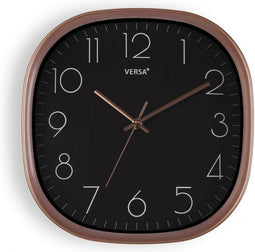 Muurklok Versa Zwart Plastic 5 x 28,5 x 28,5 cm