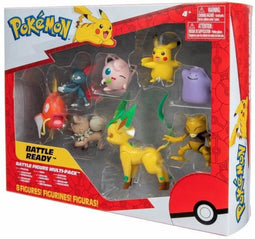 8 Bandai Figurines - Pokémon - Pikachu, Roundoudou, Rocabot, Abra, Farfuret, Métamorph, Phyllali en Magicarpe