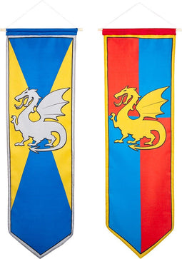 Boland - Banier Knights & Dragons assorti - Ridders & Draken - Ridders & Draken