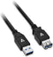 V7 V7U3.0EXT - USB 3.0 A Verlengkabel - 2 m - Zwart
